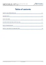 Preview for 2 page of Sentera Controls MODBUS RTU Installation Manual