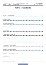 Preview for 2 page of Sentera Controls MTY-7-15-AT Mounting And Operating Instructions