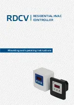 Preview for 1 page of Sentera Controls RDCV Mounting And Operating Instructions