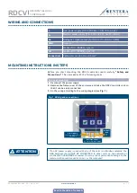 Preview for 6 page of Sentera Controls RDCV Mounting And Operating Instructions