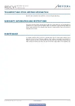 Preview for 17 page of Sentera Controls RDCV Mounting And Operating Instructions