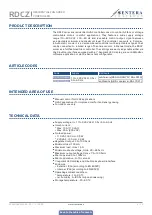 Preview for 4 page of Sentera Controls RDCZ Series Mounting And Operating Instructions