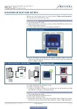 Preview for 6 page of Sentera Controls RDCZ Series Mounting And Operating Instructions