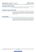 Preview for 11 page of Sentera Controls RMFPX-2R Mounting And Operating Instructions