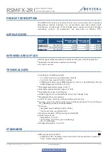 Preview for 4 page of Sentera Controls RSMF-2R Series Mounting And Operating Instructions