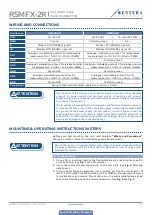 Preview for 6 page of Sentera Controls RSMF-2R Series Mounting And Operating Instructions