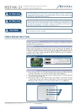 Preview for 8 page of Sentera Controls RSTH 2 Series Mounting And Operating Instructions