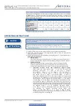 Предварительный просмотр 9 страницы Sentera Controls RTVS1 Mounting And Operating Instructions