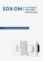 Preview for 1 page of Sentera Controls SDX-DM Series Mounting And Operating Instructions