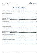 Preview for 2 page of Sentera Controls STR-1 Mounting And Operating Instructions