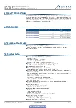 Предварительный просмотр 4 страницы Sentera EVS Series Mounting And Operating Instructions