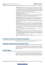 Предварительный просмотр 16 страницы Sentera EVS Series Mounting And Operating Instructions