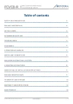 Preview for 2 page of Sentera FCVC8-R Mounting And Operating Instructions