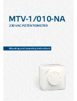 Sentera MTV-1/010-NA Mounting And Operating Instructions предпросмотр