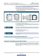 Предварительный просмотр 6 страницы Sentera MTV-1/010-NA Mounting And Operating Instructions