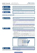 Предварительный просмотр 9 страницы Sentera RSCOH-R Mounting And Operating Instructions