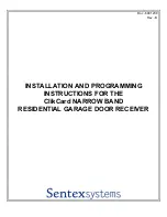 Preview for 1 page of SentexSystems ClikCard Installation And Programming Instructions