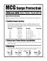 Sentinel MCG 120M Installation Instructions preview