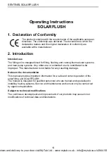 Preview for 11 page of Sentinel SOLARFLUSH Operating Instructions Manual