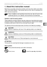 Предварительный просмотр 3 страницы Sentiotec 1-027-779 Instructions For Installation And Use Manual