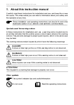 Preview for 4 page of Sentiotec 1-028-594 Instructions For Installation And Use Manual