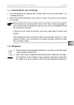 Preview for 5 page of Sentiotec 1-030-271 Instructions For Installation And Use Manual