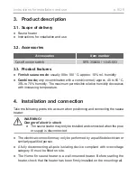 Preview for 8 page of Sentiotec 1-050-408 Instructions For Installation And Use Manual