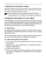 Preview for 2 page of Sentiotec 1-052-786 Instructions For Installation And Use Manual