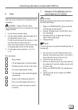 Предварительный просмотр 21 страницы Sentiotec A2-15 Assembling Instructions Operating Instructions