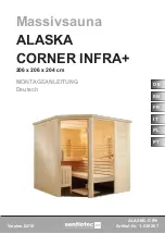 Sentiotec ALASKA CORNER INFRA+ Instructions For Installation Manual preview