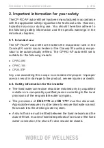 Preview for 4 page of Sentiotec Concept R  CP-RC-AF Instructions For Installation And Use Manual