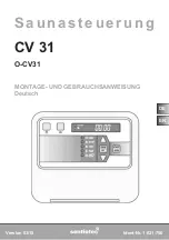 Sentiotec CV 31 Instructions For Installation And Use Manual preview