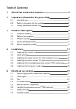 Preview for 2 page of Sentiotec HC4-B-RS485 Instructions For Installation And Use Manual