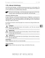 Preview for 5 page of Sentiotec just sauna combi series Instructions For Installation And Use Manual