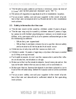 Preview for 53 page of Sentiotec just sauna combi series Instructions For Installation And Use Manual