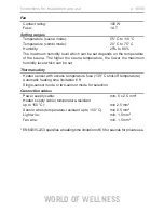 Preview for 92 page of Sentiotec just sauna combi series Instructions For Installation And Use Manual