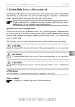 Preview for 5 page of Sentiotec just sauna combi Instructions For Installation And Use Manual