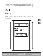 Preview for 1 page of Sentiotec P-IS1-T Instructions For Installation And Use Manual