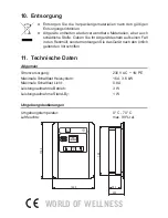 Preview for 22 page of Sentiotec P-IS1-T Instructions For Installation And Use Manual