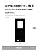 Preview for 23 page of Sentiotec wave.com4 touch Instructions For Installation And Use Manual