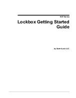 Предварительный просмотр 1 страницы Sentrilock Lockbox NXT Series Getting Started Manual