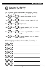 Preview for 21 page of Sentrol ZXVFD How To Use Manual