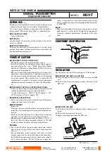 Предварительный просмотр 4 страницы SENTRONIC M5VF Series Quick Start Manual