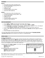 Preview for 3 page of Sentry US ASM-AK Installation And Operating Manual