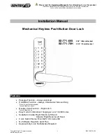 Sentry US SD-771-60S Installation Manual preview