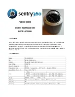 Sentry360 FS-DM-DOME Installation Instructions предпросмотр