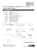 Sentryus DDR-08-1U Quick Setup Manual preview