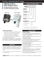 Preview for 1 page of senva AQD Duct Series Installation Instructions