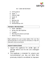 Preview for 33 page of Senya 83.06.06 User Instructions