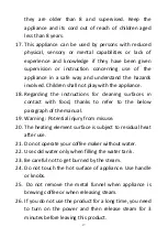 Preview for 18 page of Senya SYBF-CM008 User Instructions